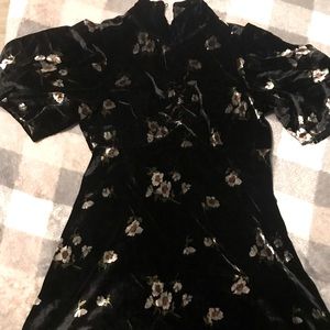 Black Velvet Free People Dress